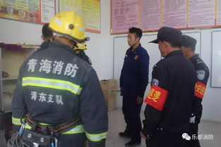 乐都消防大队指导滨河路社区开展消防安全演练活动